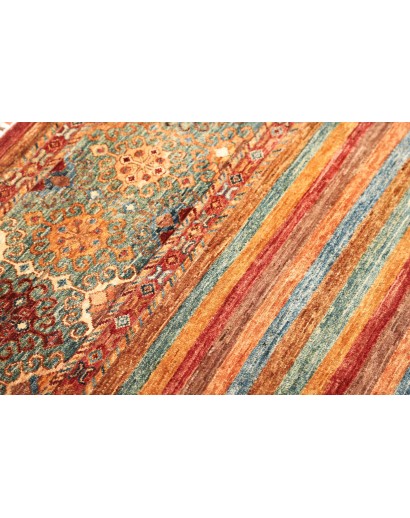 Tappeto Samarkand Pakistan rosso grigio 84x122