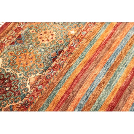 Tappeto Samarkand Pakistan rosso grigio 84x122