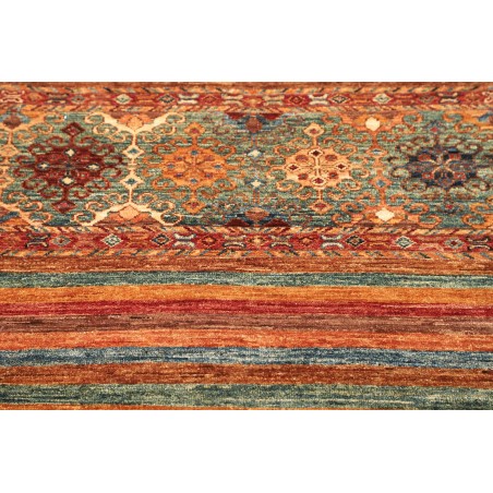 Tappeto Samarkand Pakistan rosso grigio 84x122