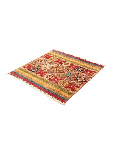 Tappeto Samarkand Pakistan marrone bianco 101x99