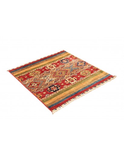 Tappeto Samarkand Pakistan marrone bianco 101x99