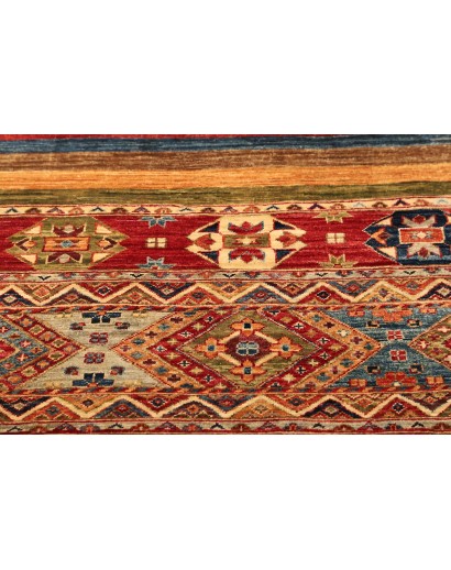 Tappeto Samarkand Pakistan marrone bianco 101x99