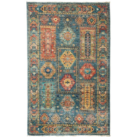 Tappeto Tribal Pakistan bianco marrone 76x119