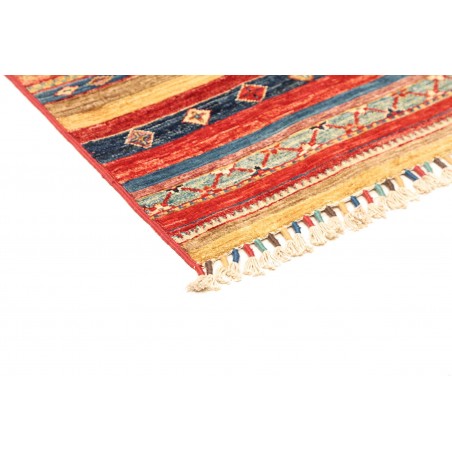 Tappeto Samarkand Pakistan rosso grigio 101x107