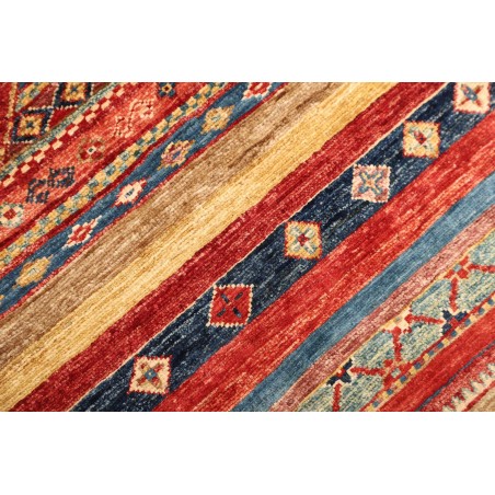 Tappeto Samarkand Pakistan rosso grigio 101x107