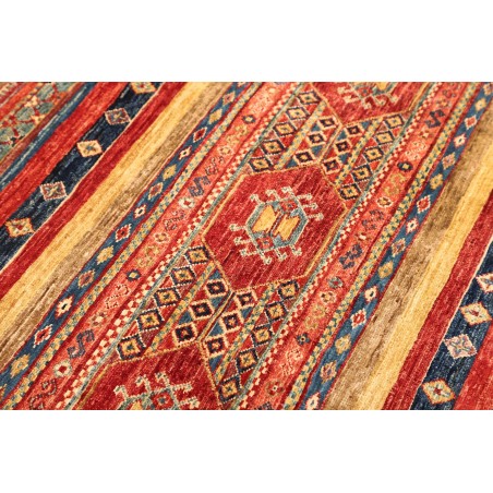 Tappeto Samarkand Pakistan rosso grigio 101x107