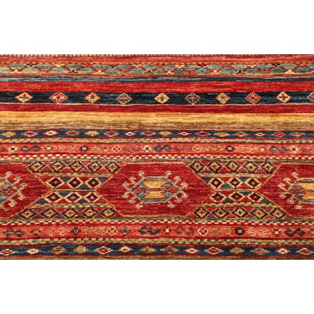 Tappeto Samarkand Pakistan rosso grigio 101x107