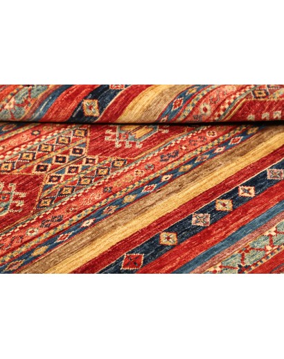 Tappeto Samarkand Pakistan rosso grigio 101x107