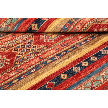 Tappeto Samarkand Pakistan rosso grigio 101x107