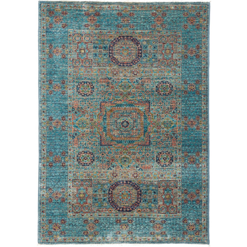 Tappeto Mamlouk Pakistan azzurro 81x115 Tappeto Mamlouk Pakistan azzurro 81x115