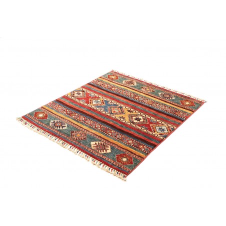 Tappeto Samarkand Pakistan rosso grigio 98x107