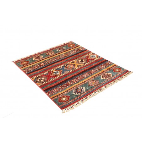 Tappeto Samarkand Pakistan rosso grigio 98x107