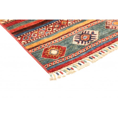 Tappeto Samarkand Pakistan rosso grigio 98x107