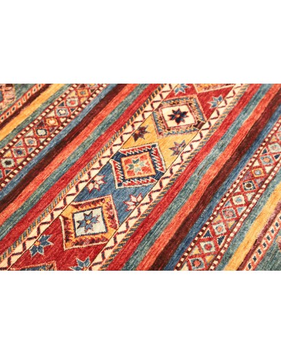 Tappeto Samarkand Pakistan rosso grigio 98x107