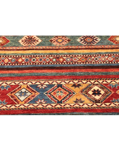 Tappeto Samarkand Pakistan rosso grigio 98x107