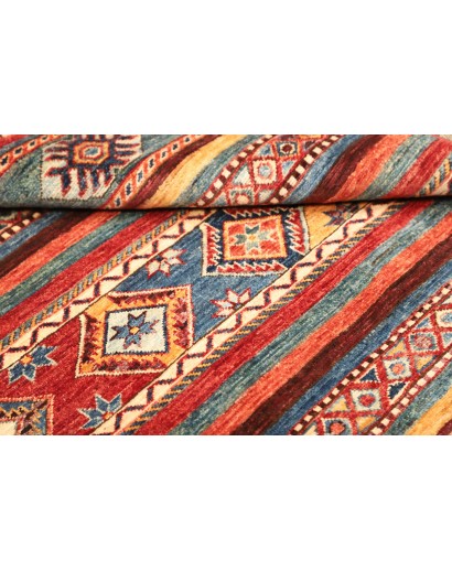 Tappeto Samarkand Pakistan rosso grigio 98x107