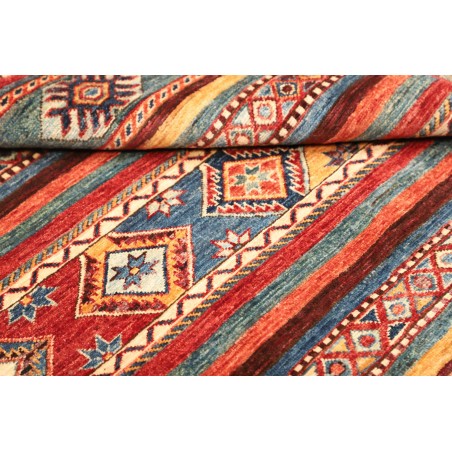 Tappeto Samarkand Pakistan rosso grigio 98x107