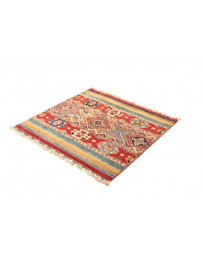 Tappeto Samarkand Pakistan marrone grigio 103x99