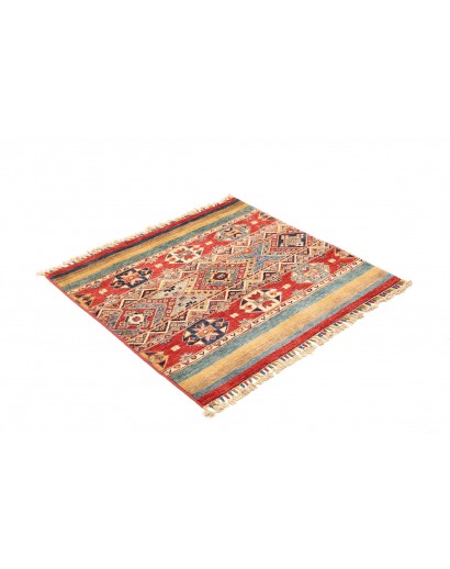 Tappeto Samarkand Pakistan marrone grigio 103x99