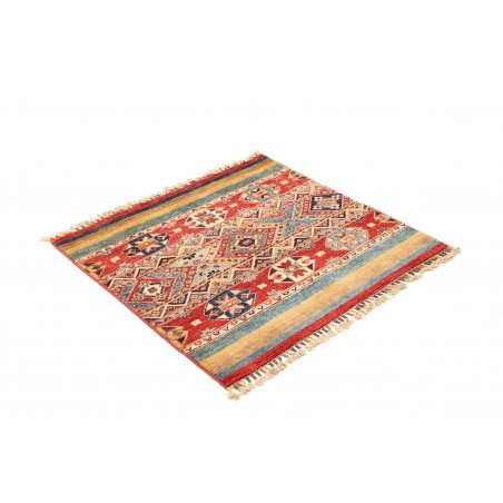 Tappeto Samarkand Pakistan marrone grigio 103x99