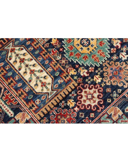 Tappeto Tribal Pakistan azzurro grigio 100x152