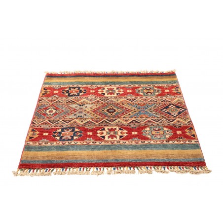 Tappeto Samarkand Pakistan marrone grigio 103x99