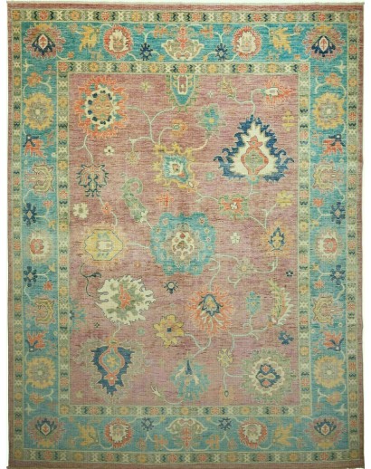 Tappeto marrone azzurro 276x359