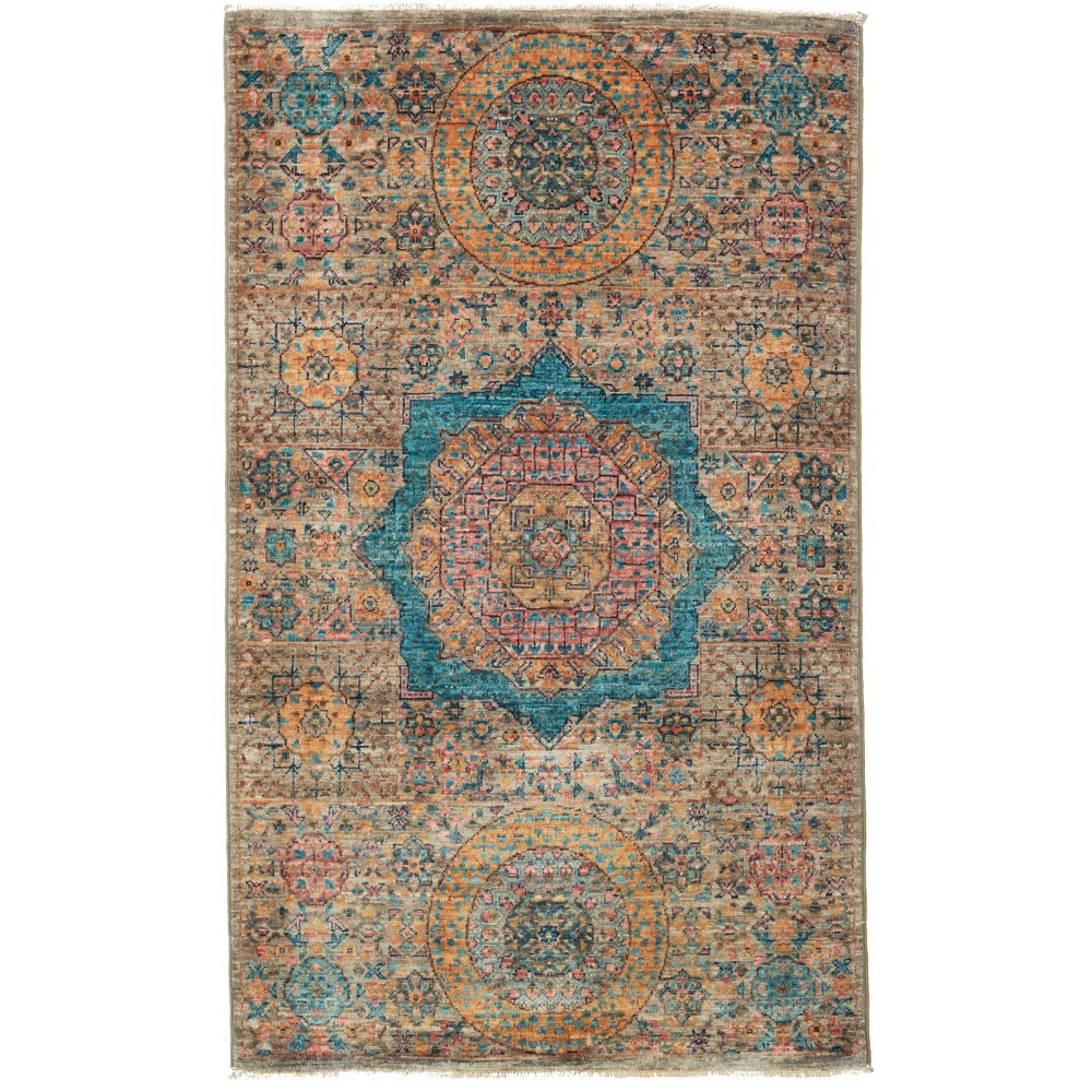 Tappeto Mamlouk Pakistan bianco grigio 79x127 Tappeto Mamlouk Pakistan bianco grigio 79x127