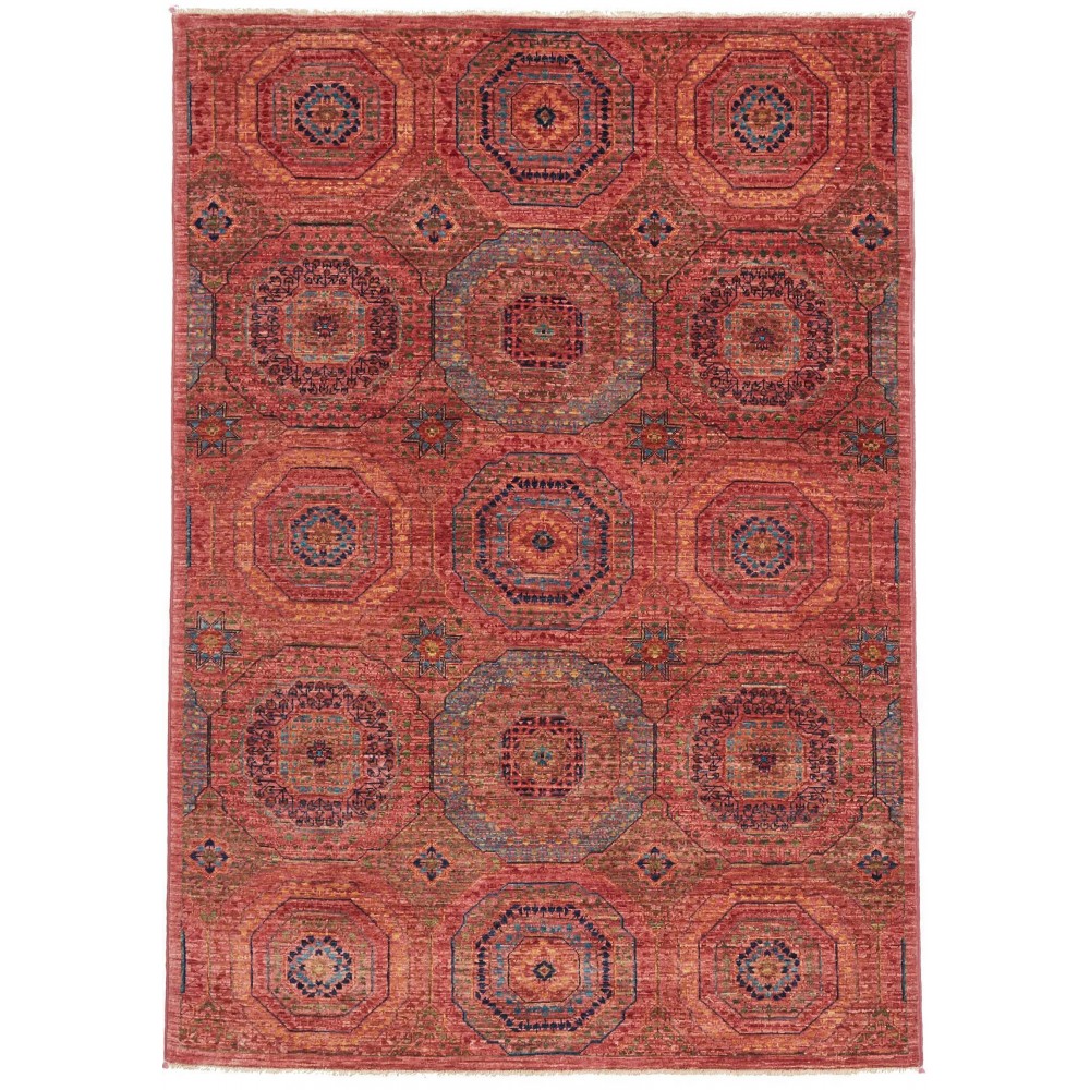 Tappeto Mamlouk Pakistan marrone arancione 123x176