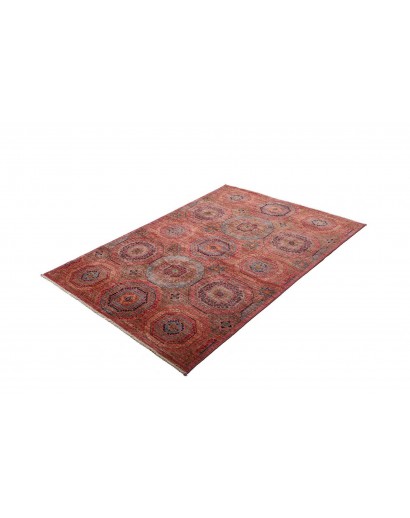 Tappeto Mamlouk Pakistan marrone arancione 123x176