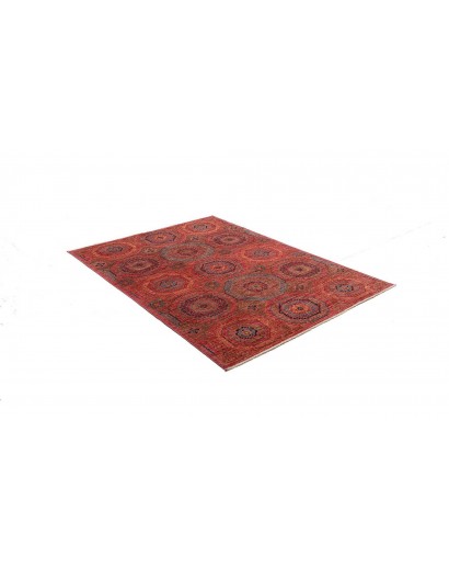 Tappeto Mamlouk Pakistan marrone arancione 123x176