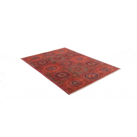 Tappeto Mamlouk Pakistan marrone arancione 123x176