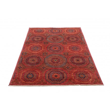 Tappeto Mamlouk Pakistan marrone arancione 123x176