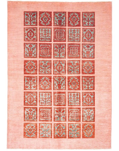 Tappeto Bakhteari Pakistan rosso marrone 168x237
