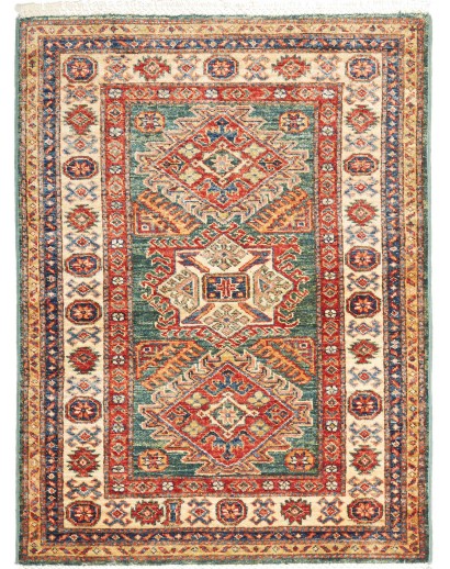 Tappeto Kazak Fine Pakistan marrone bianco 87x117