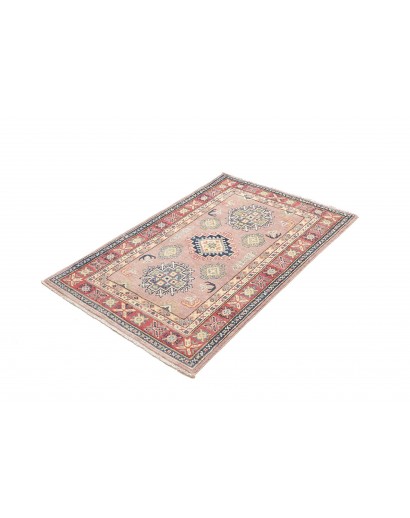 Tappeto Kazak Afghanistan beige azzurro 84x130