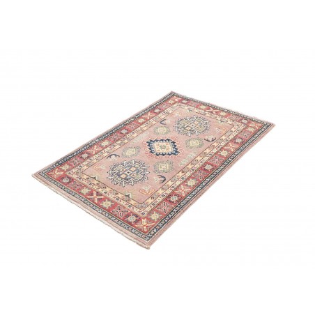 Tappeto Kazak Afghanistan beige azzurro 84x130