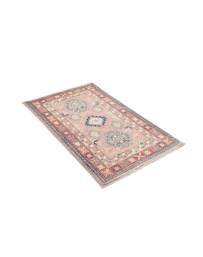 Tappeto Kazak Afghanistan beige azzurro 84x130