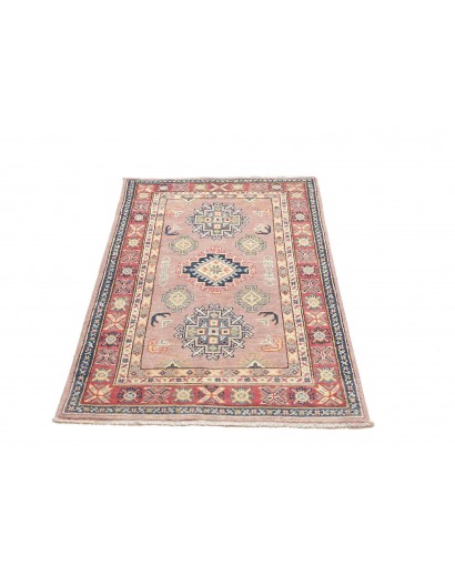 Tappeto Kazak Afghanistan beige azzurro 84x130