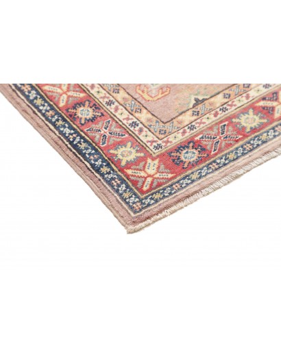 Tappeto Kazak Afghanistan beige azzurro 84x130