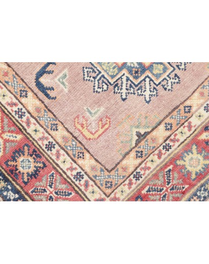 Tappeto Kazak Afghanistan beige azzurro 84x130