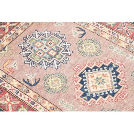 Tappeto Kazak Afghanistan beige azzurro 84x130