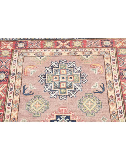 Tappeto Kazak Afghanistan beige azzurro 84x130