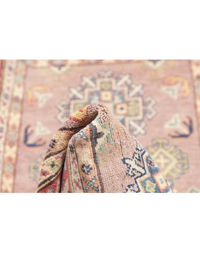 Tappeto Kazak Afghanistan beige azzurro 84x130