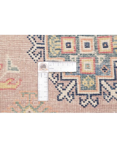 Tappeto Kazak Afghanistan beige azzurro 84x130