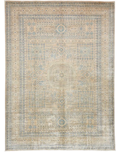 Tappeto Mamlouk Pakistan azzurro bianco 247x341