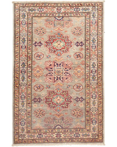 Tappeto Kazak Fine Pakistan marrone grigio 78x120