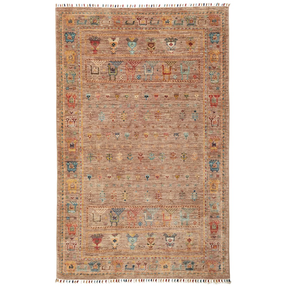 Tappeto Rubin Pakistan marrone 122x193 Tappeto Rubin Pakistan marrone 122x193