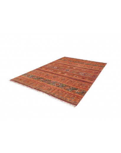 Tappeto Samarkand Pakistan rosso giallo 210x293