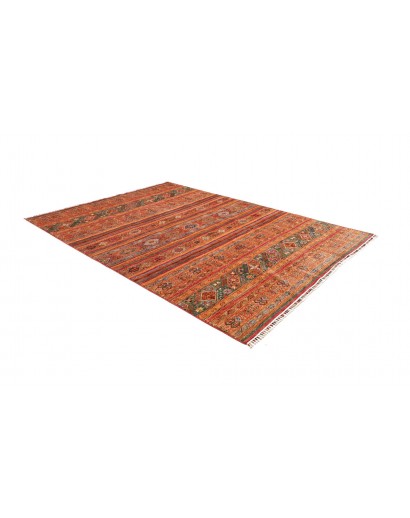 Tappeto Samarkand Pakistan rosso giallo 210x293
